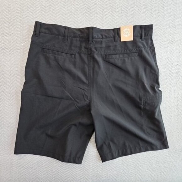 Panama Jack Shorts Men's 40 Black NWT Quick Drying 4 Way Stretch 8" Inseam NEW - Picture 2 of 12